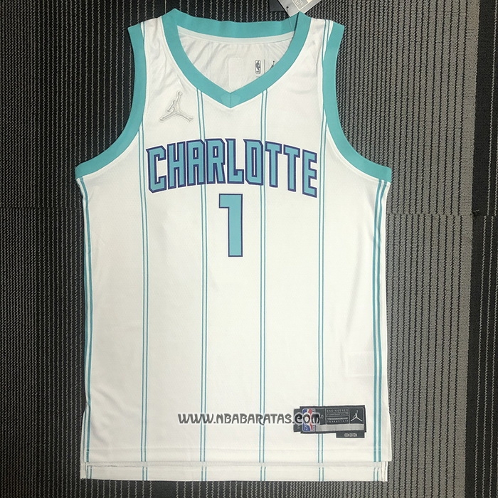 Camiseta Charlotte Hornets LaMelo Ball #1 Association 2022-23 Blanco